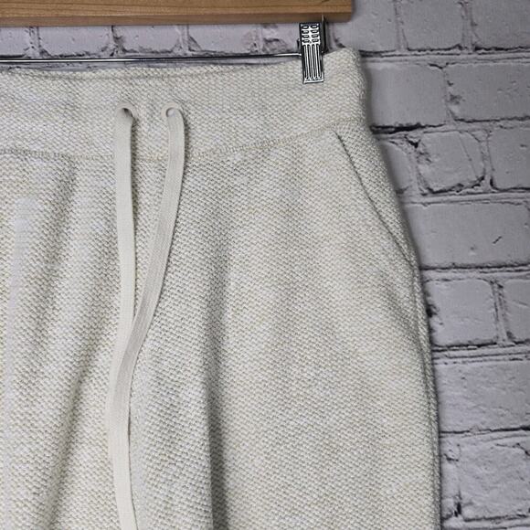 Offline Aerie Vintage Vanilla Cream Waffle Knit Drawstring Jogger Pants Sm Short - Picture 4 of 12